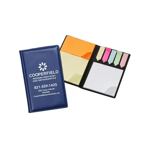 Vinyl Flag Book with 5 Flag Colors & 3 Sticky Note Pads, 3.75" x 5.75"