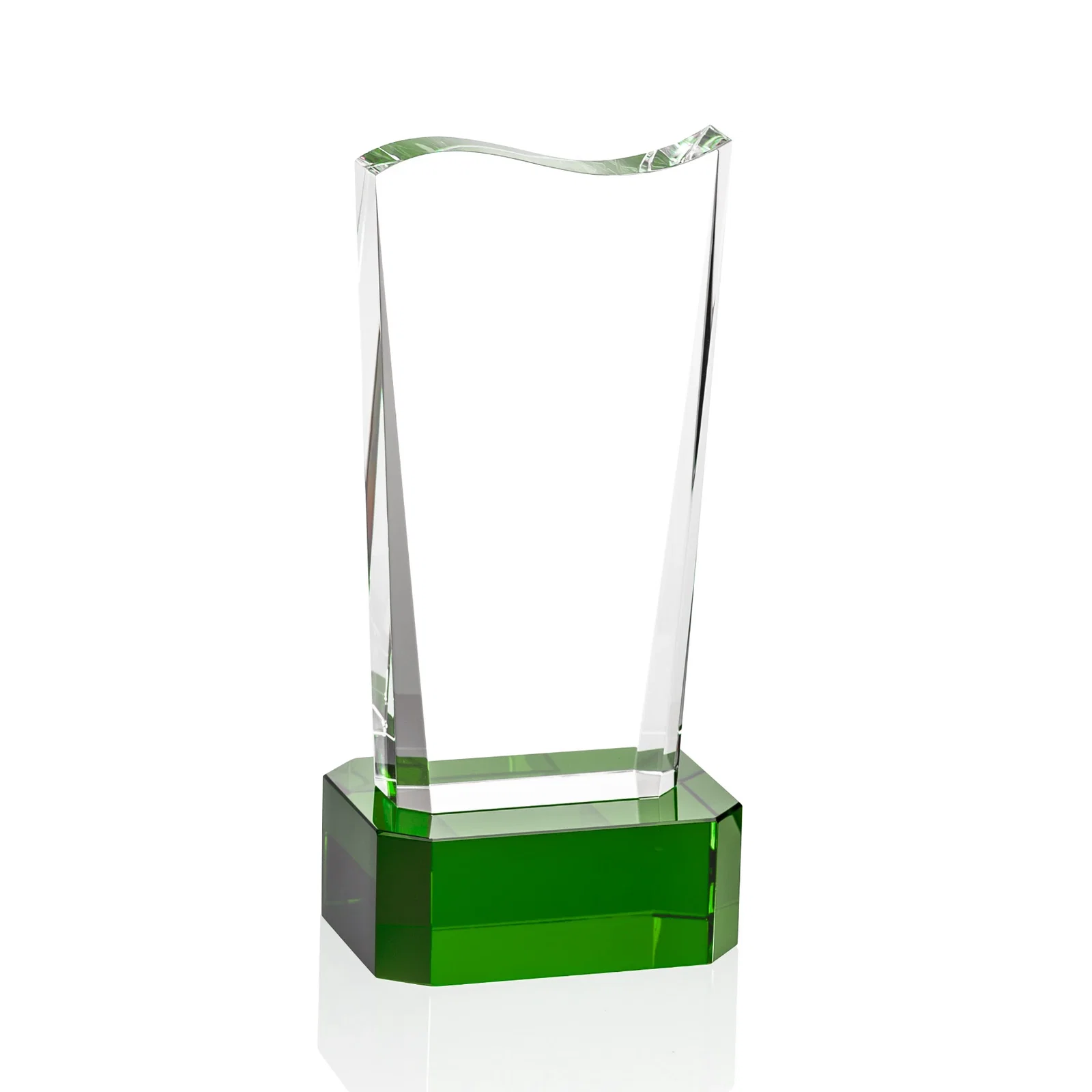 Promotional Optical Crystal Sculpture Award on Clipped Optical Base, awards for service anniversary gifts