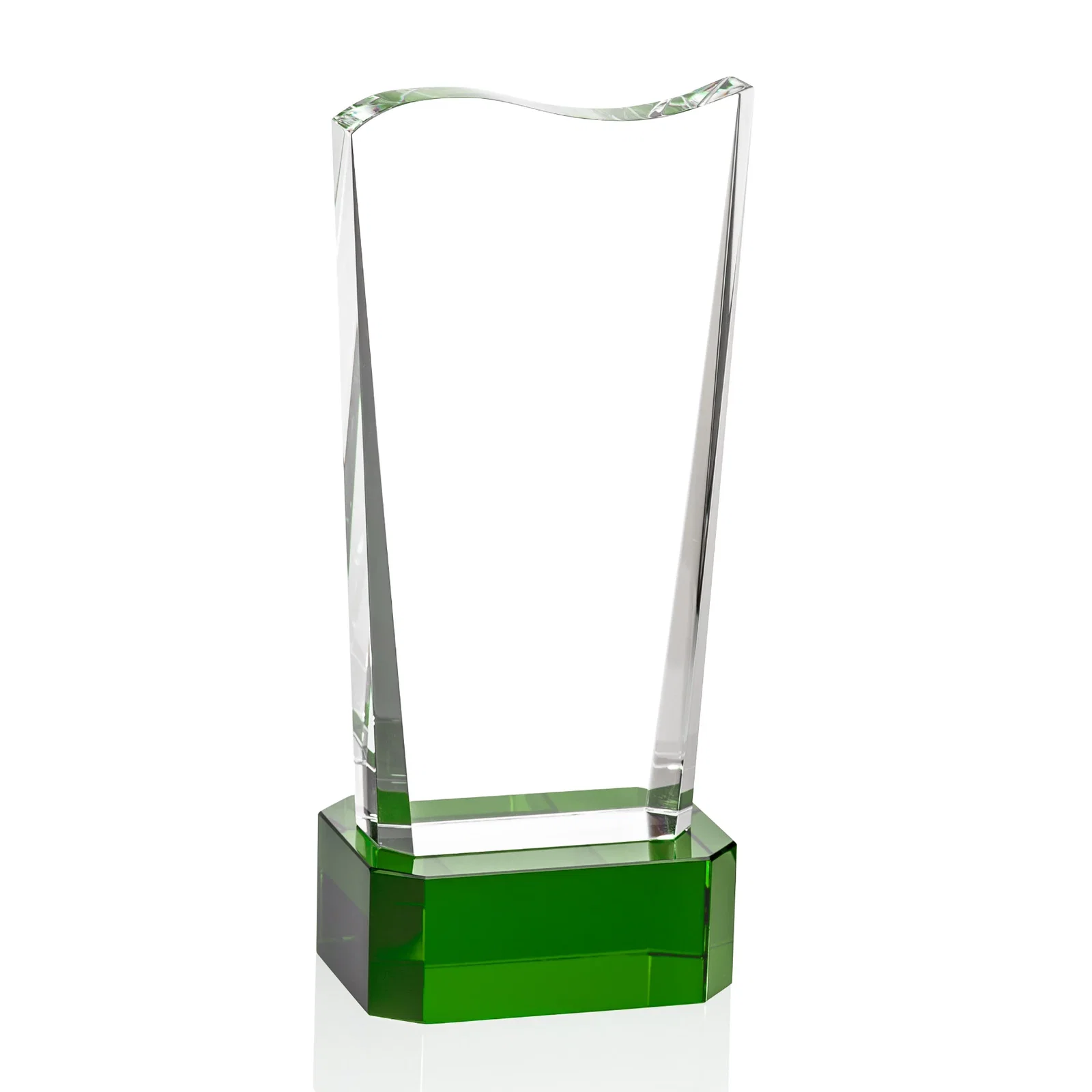 Promotional Optical Crystal Sculpture Award on Clipped Optical Base, awards for sales achievement awards