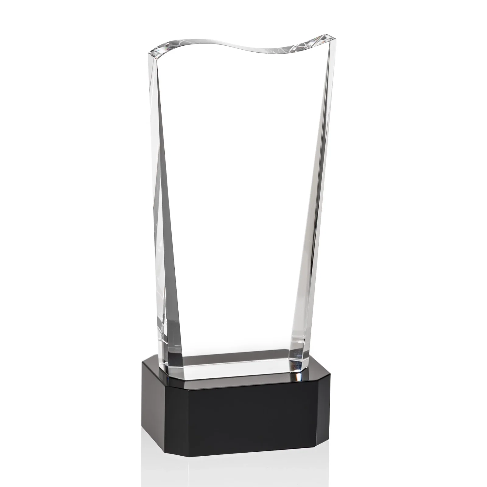 Promotional Optical Crystal Sculpture Award on Clipped Optical Base, awards for team milestone celebrations