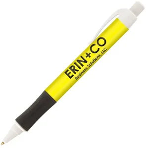 Vision Brights Click Pen with Black Grip (Black or Blue Ink)