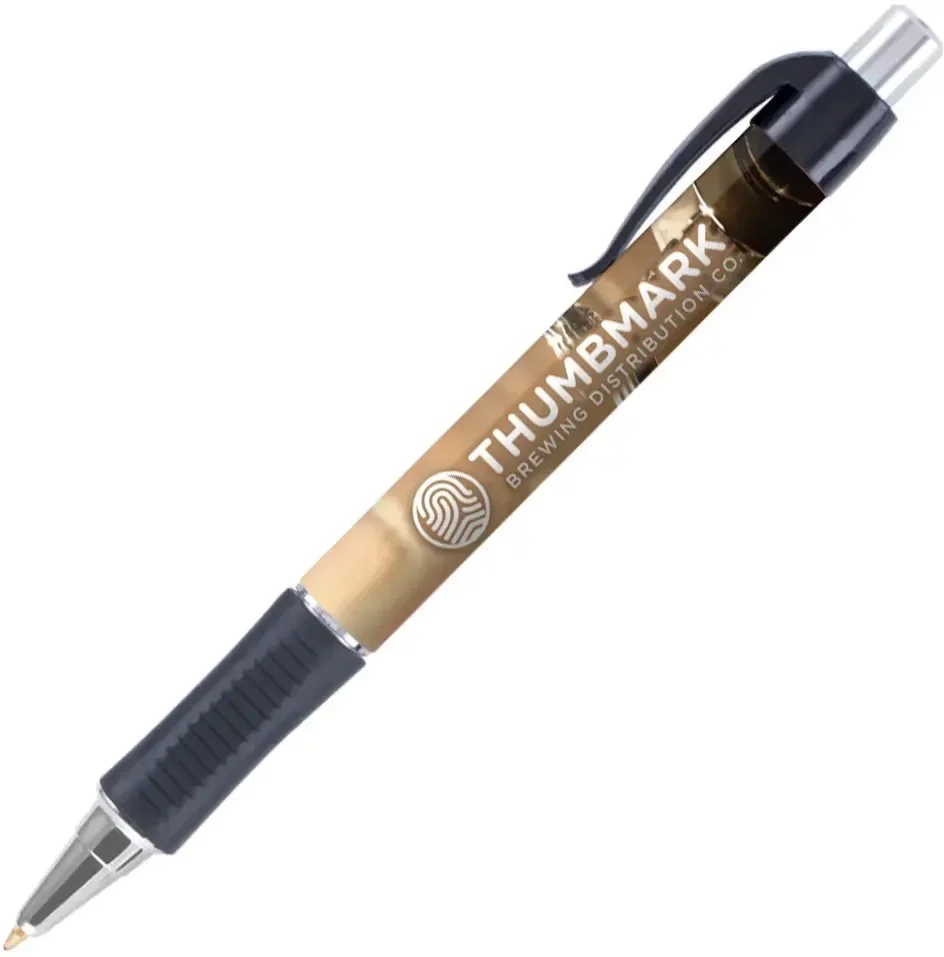 Vision Grip Click Pen with Silver Trim (Black or Blue Ink) — view 2