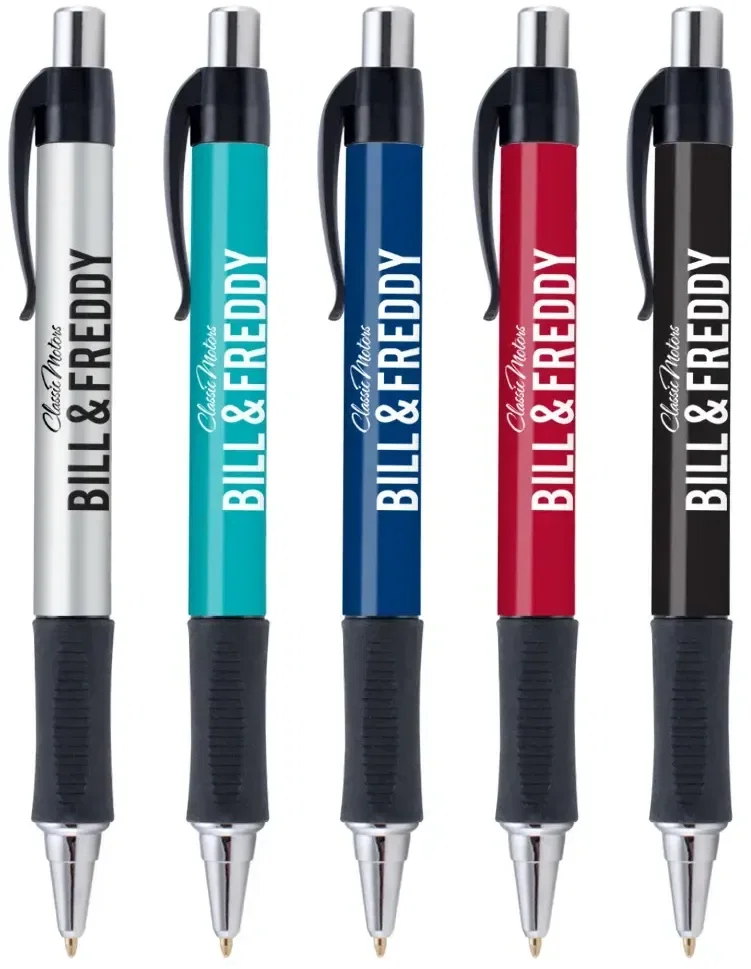 Vision Grip Click Pen with Silver Trim (Black or Blue Ink) — view 3