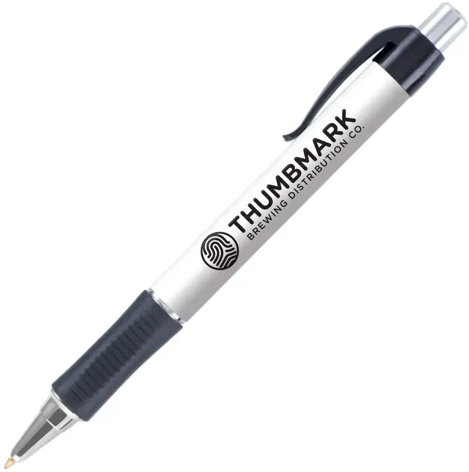 Vision Grip Click Pen with Silver Trim (Black or Blue Ink) — view 4