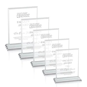 Starfire Crystal Rectangle Award, Bevel on Body and Base