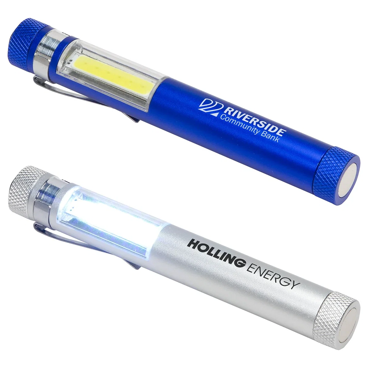 Vivid clip flashlight with magnetic base and sturdy aluminum case