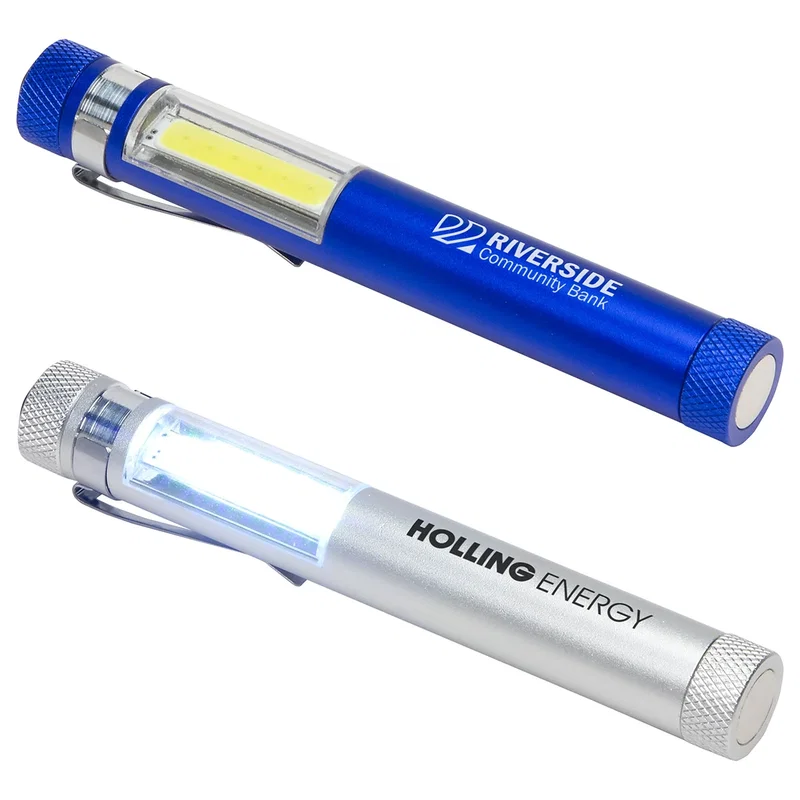 Vivid clip flashlight with magnetic base and sturdy aluminum case