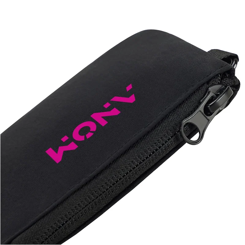 Close-up of the custom imprint area on the Vogue Wrist Wallet
