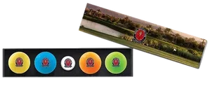 Vivid Customized Golf Ball Set with Hatclip and Ball Marker