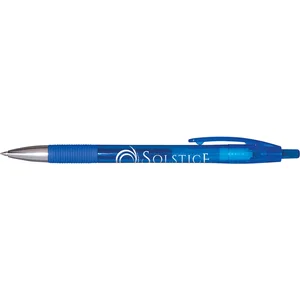 Plastic Gel Pen with Fine Tip, Ribbed Rubber Grip