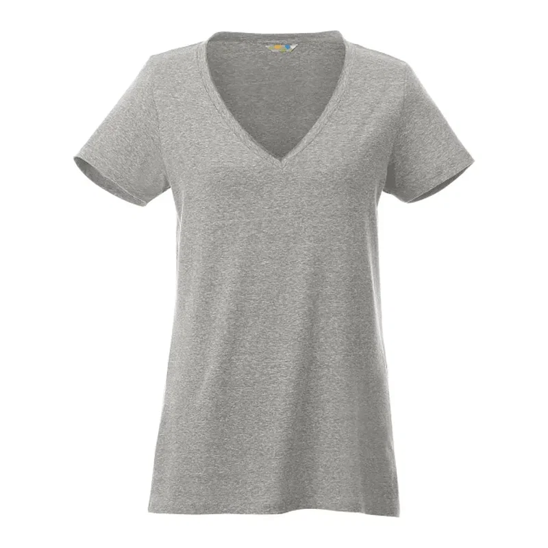 Custom Branded V-Neck Tee for Women - UV Protection — view 3