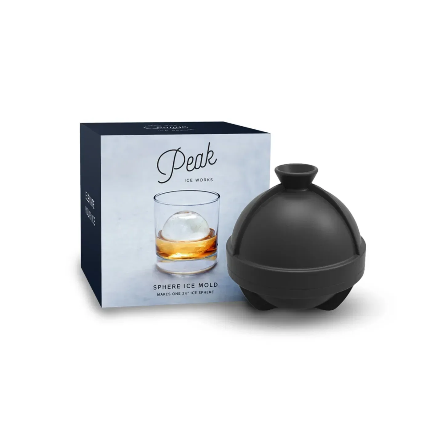 W&P Peak Single Sphere Ice Mold & Soirée Plastic Old Fashioned Gift Set — view 3