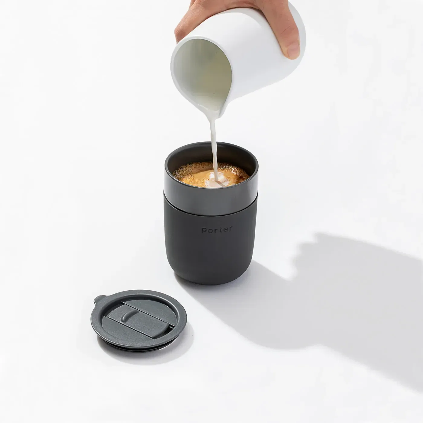 W&P Porter Mug - 12 Oz. in use