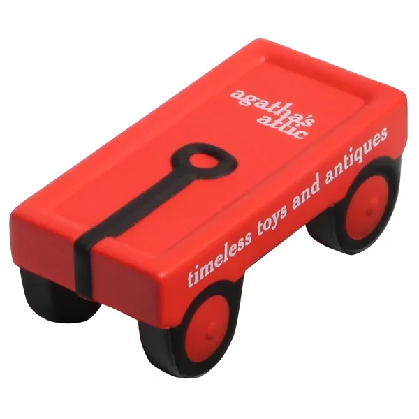Station wagon shaped polyurethane stress reliever, about 3-1/2 inches long