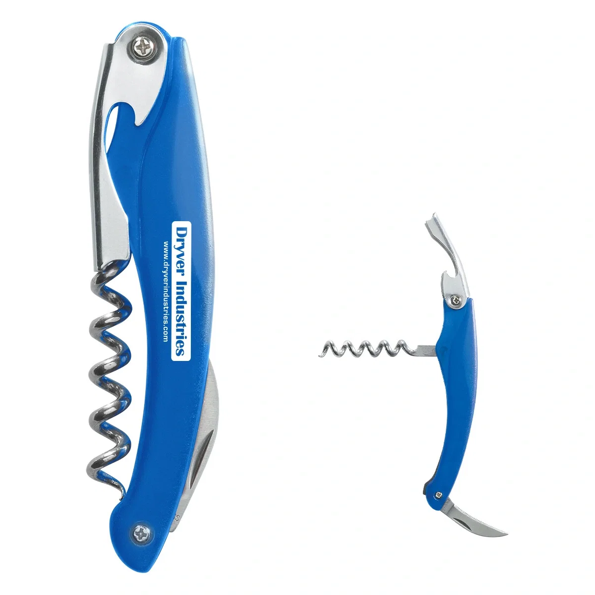 Blue handle option of the four inch folding tool