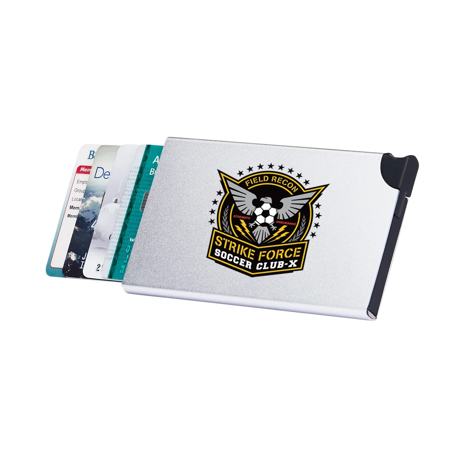 Promotional Wally RFID Card Holder — Silver — view 3