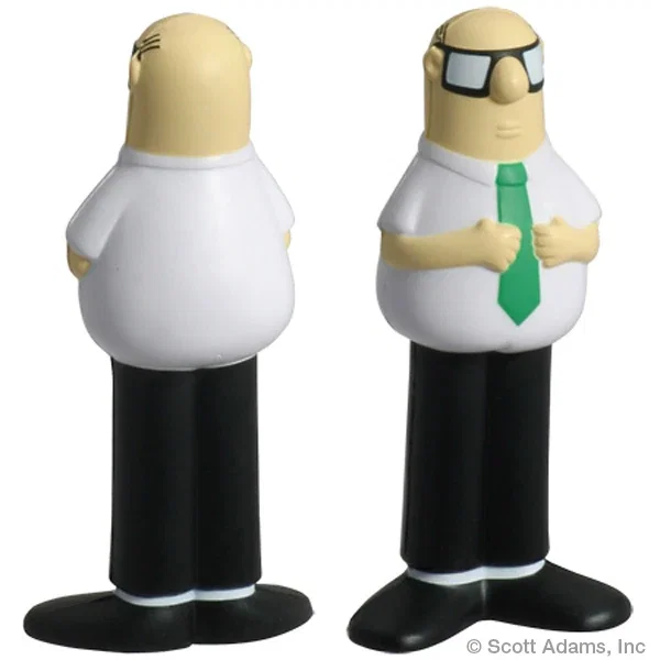 Wally cartoon character figure stress reliever, about 4.375 inches tall