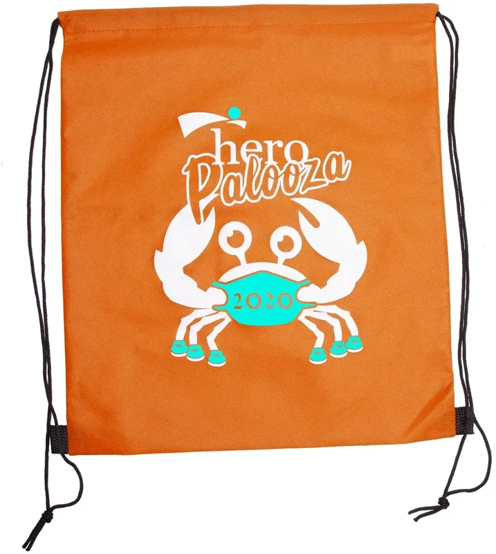 Custom Wanderlust Non-Woven Drawstring Backpacks (2 Color Imprint) — view 10