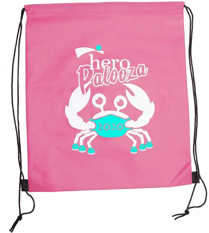 Custom Wanderlust Non-Woven Drawstring Backpacks (2 Color Imprint) — view 11