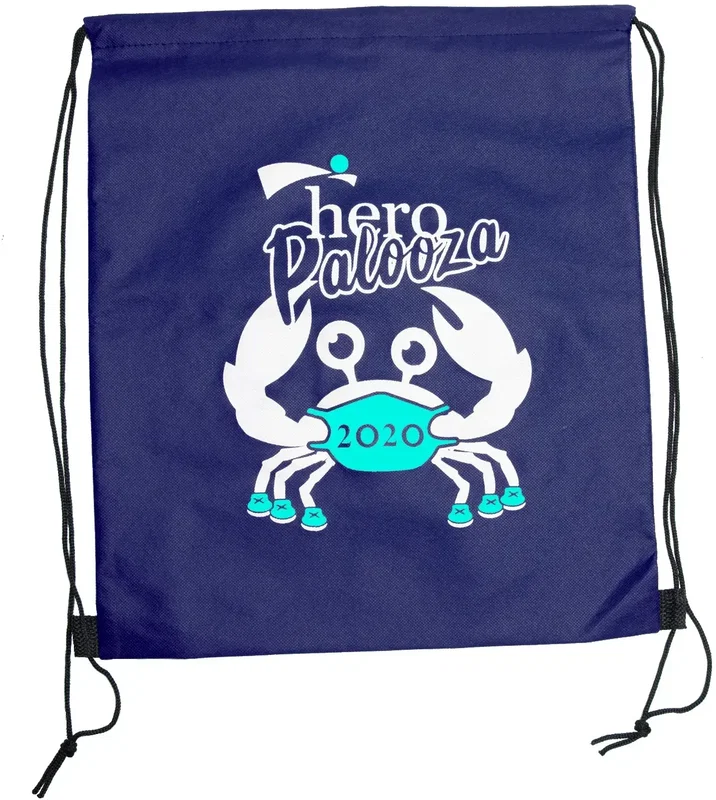 Custom Wanderlust Non-Woven Drawstring Backpacks (2 Color Imprint) — view 12
