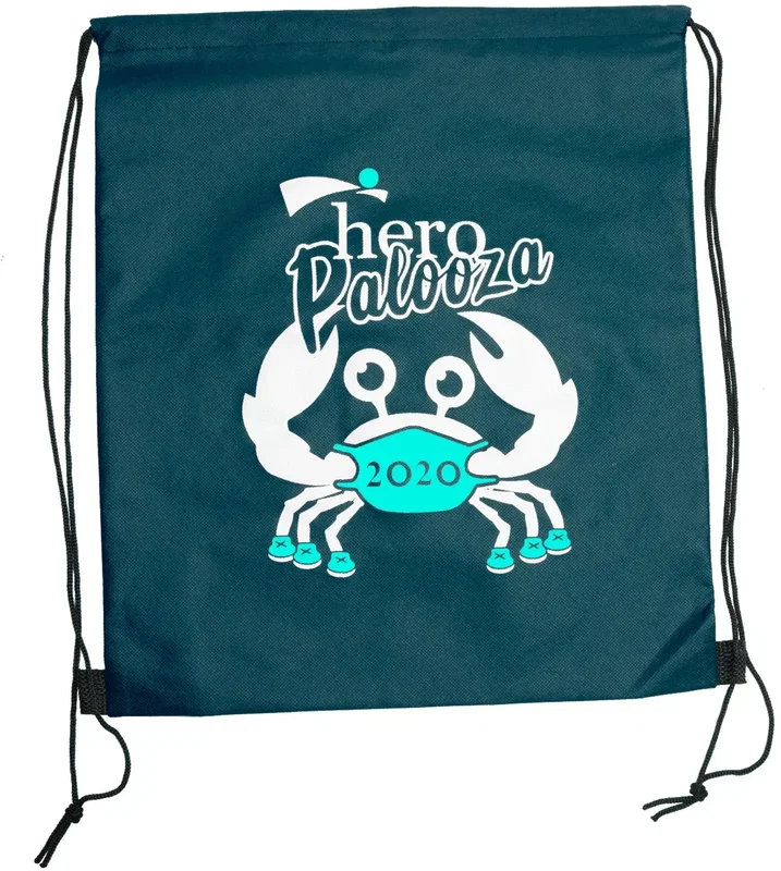 Custom Wanderlust Non-Woven Drawstring Backpacks (2 Color Imprint) — view 2