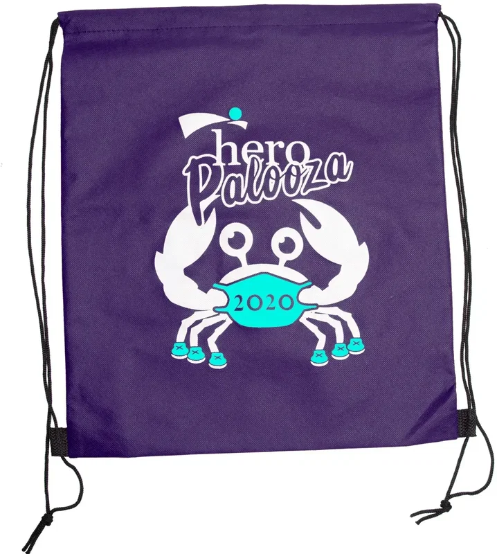 Custom Wanderlust Non-Woven Drawstring Backpacks (2 Color Imprint) — view 3
