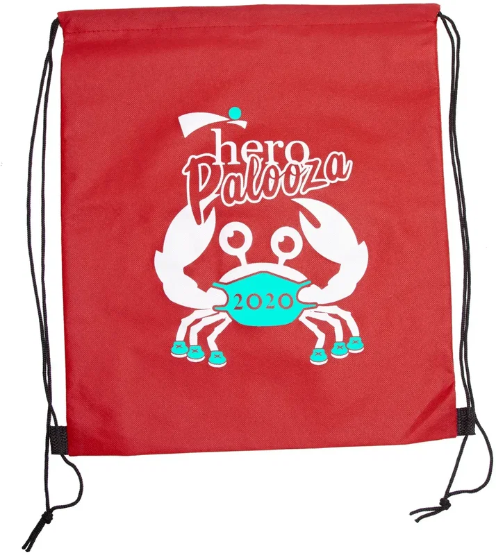 Custom Wanderlust Non-Woven Drawstring Backpacks (2 Color Imprint) — view 4