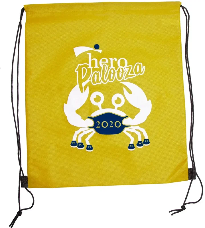 Custom Wanderlust Non-Woven Drawstring Backpacks (2 Color Imprint) — view 5