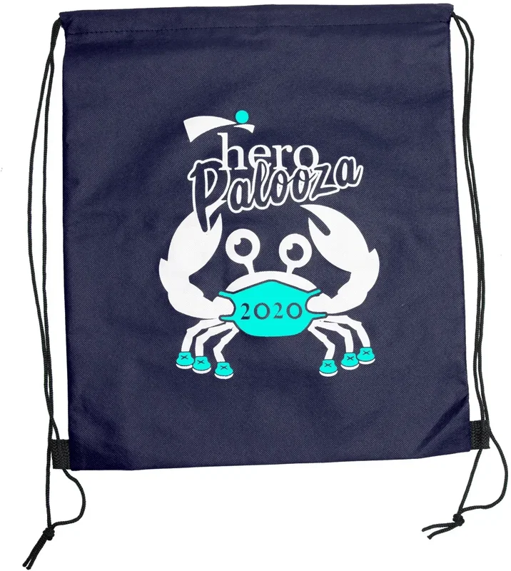 Custom Wanderlust Non-Woven Drawstring Backpacks (2 Color Imprint) — view 7