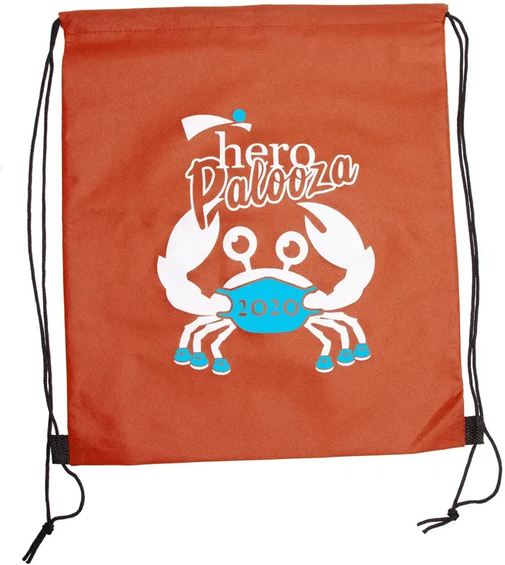 Custom Wanderlust Non-Woven Drawstring Backpacks (2 Color Imprint) — view 8