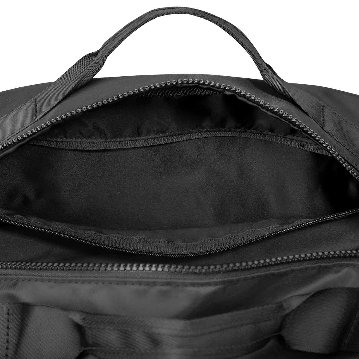 Packed for a weekend and standing on a floor