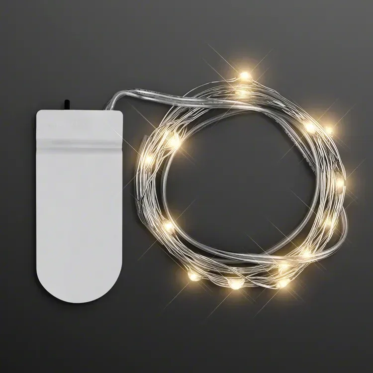 Warm White Crafting Fairy Lights, 20 LEDs, 80" Long — view 2