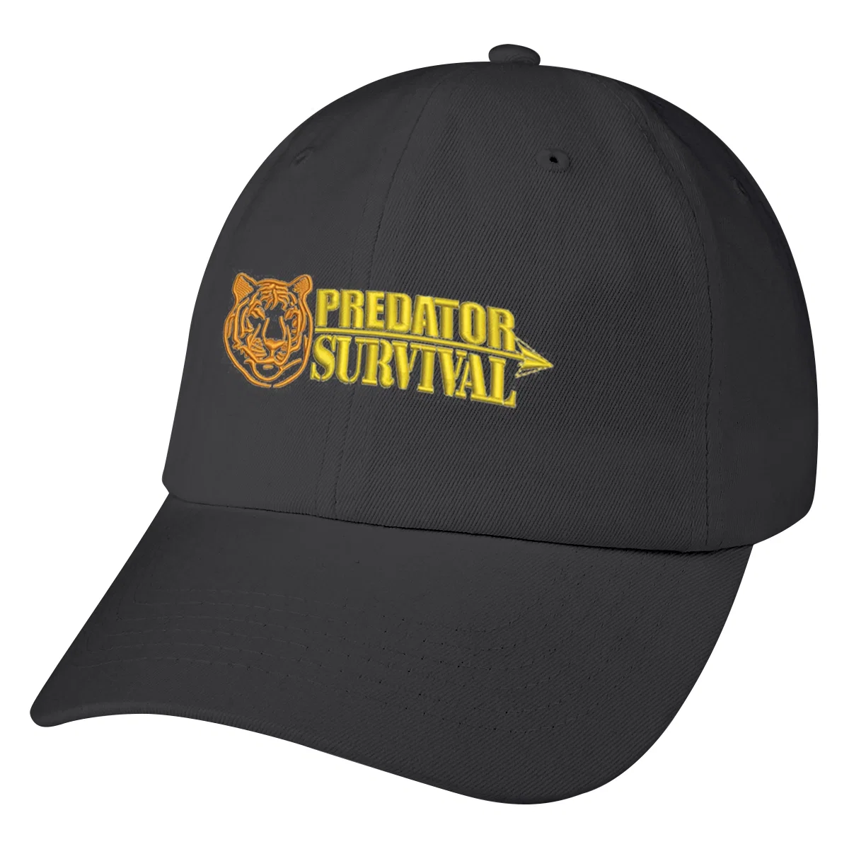 Washed cotton cap with a curved bill