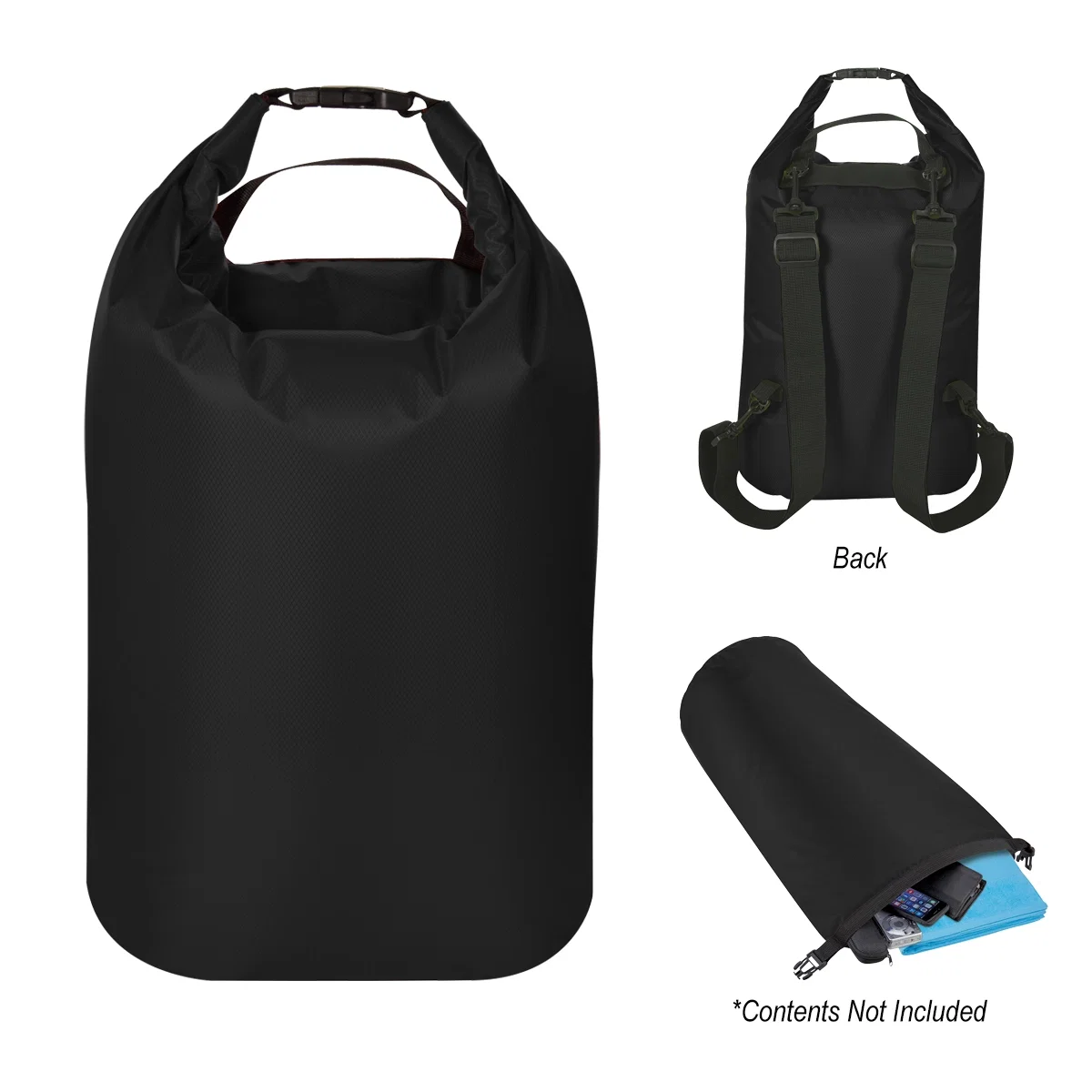Shoulder straps on the back of the pack