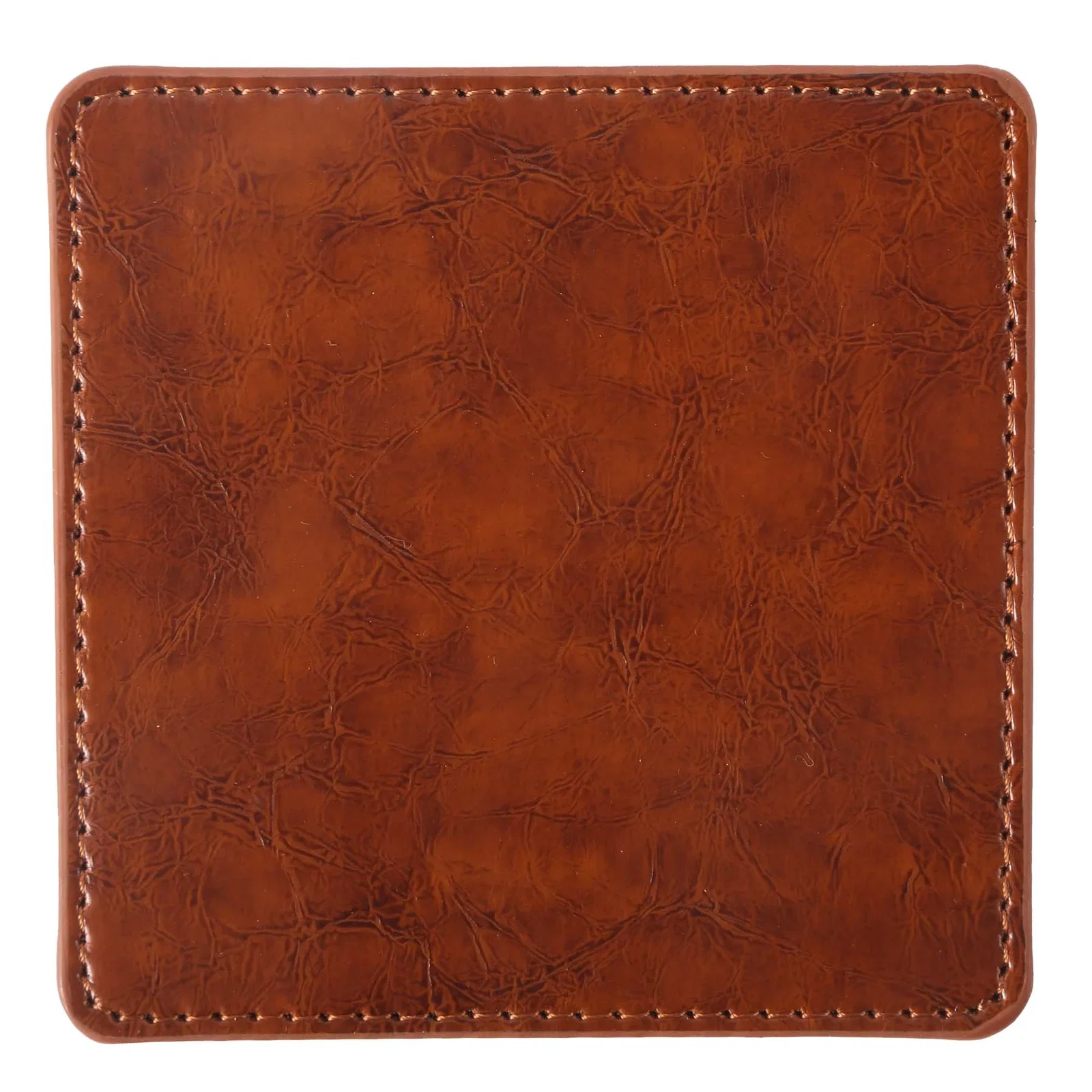 Watson Square PU Leather Coaster: Single — view 3