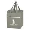 Wave Design Non-Woven Cooler Lunch Bag in Gray