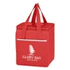 Wave Design Non-Woven Cooler Lunch Bag in Red