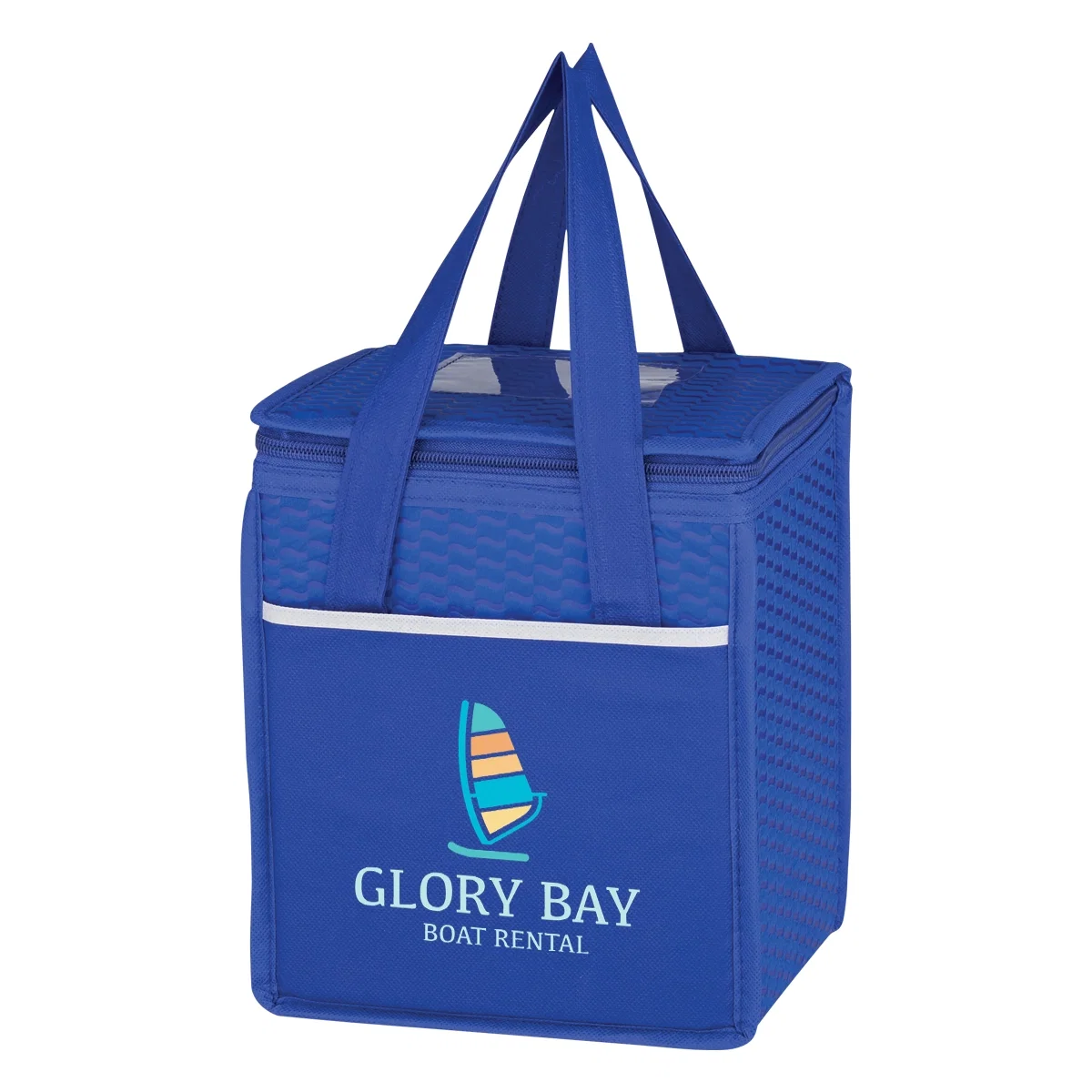 Rear of the tote with plain fabric and stitched seams