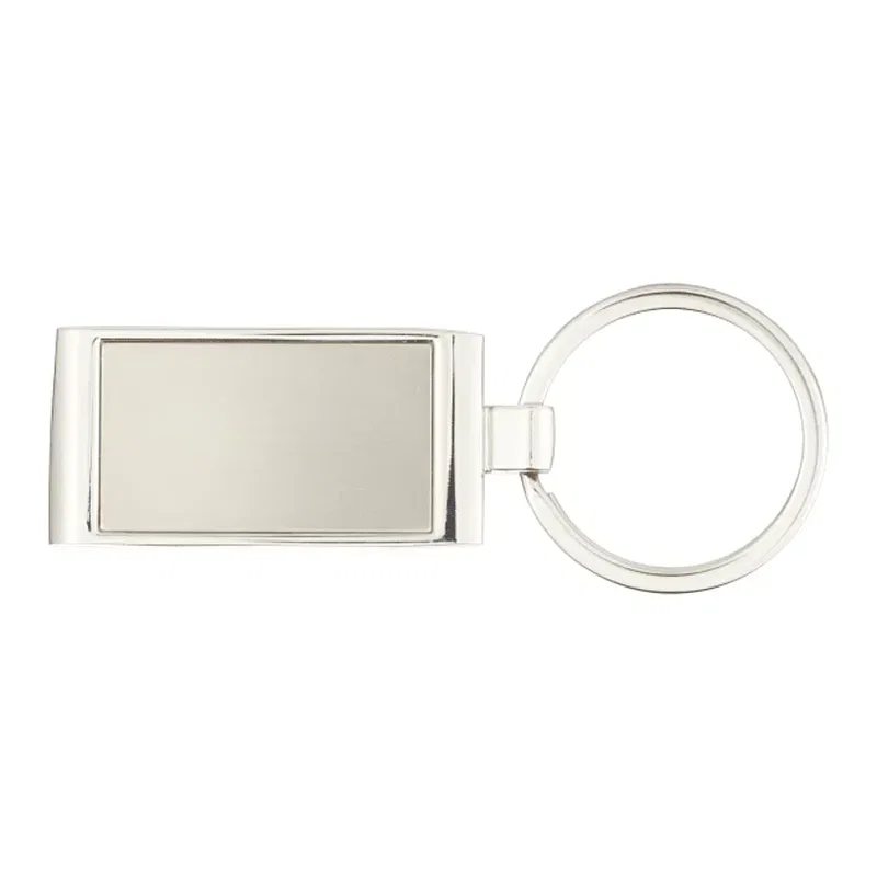 Custom Silver Wave Key Ring - Metal Alloy — view 3