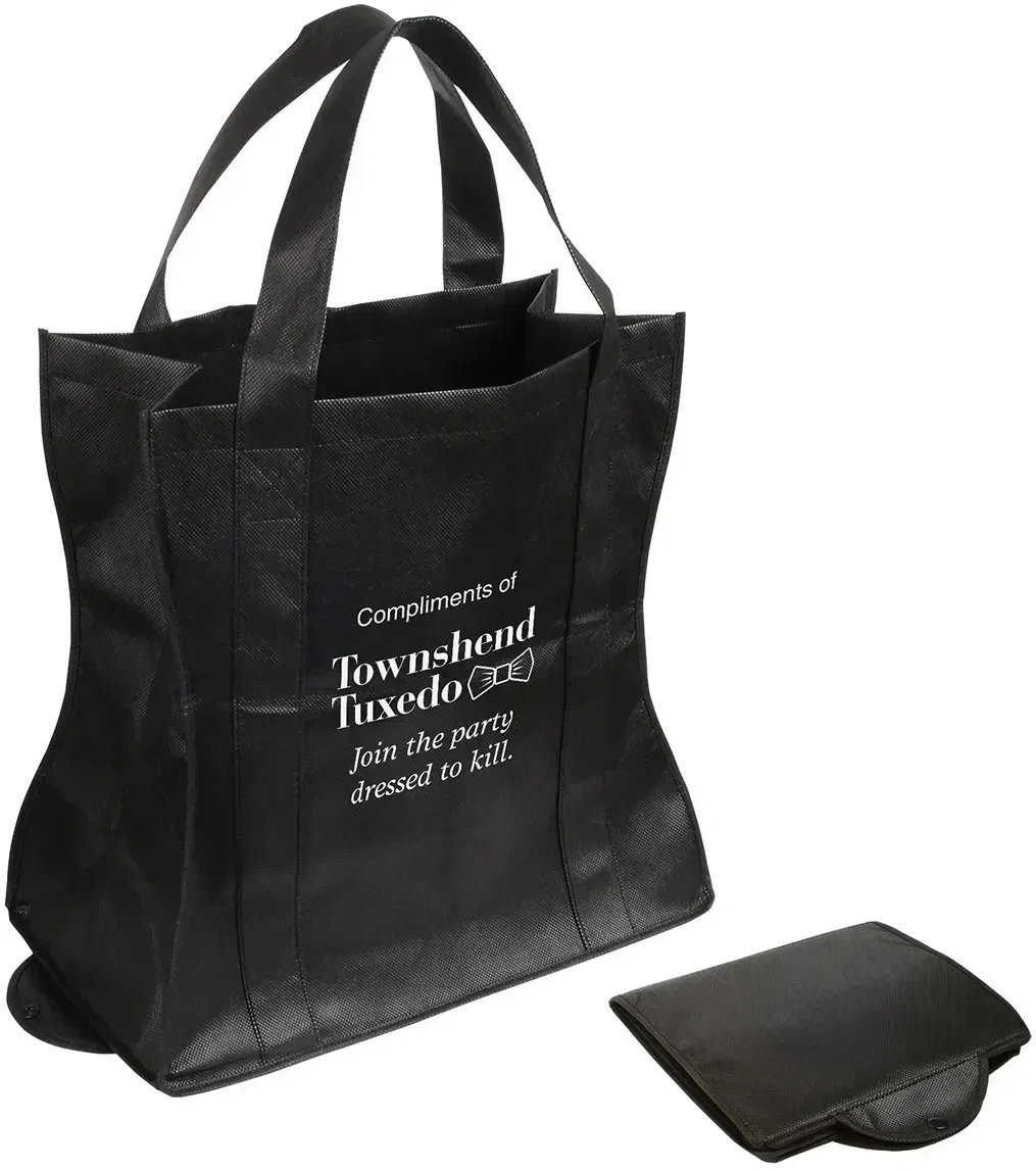 Wave Rider branded folding tote shown in an alternate color for eco promotions