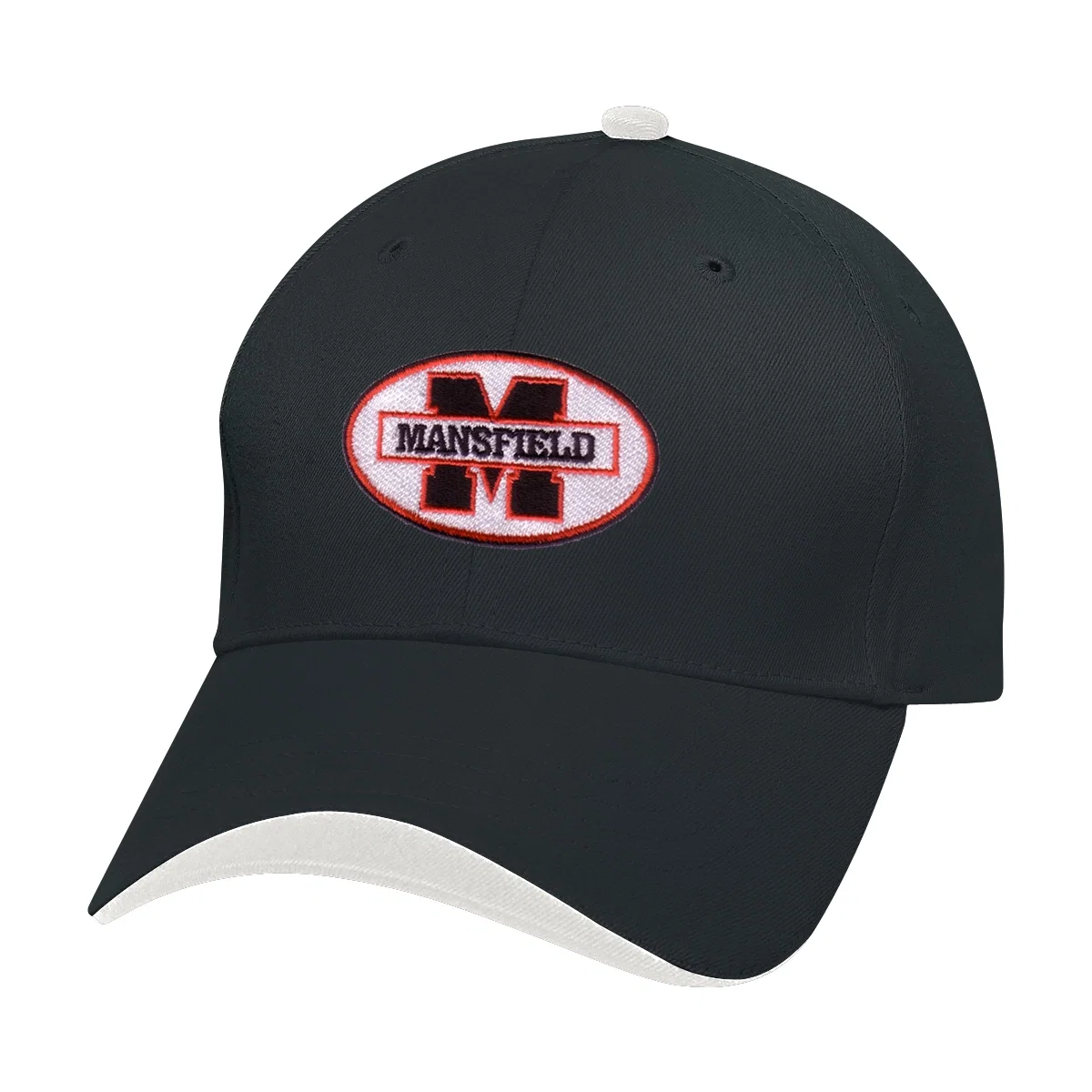 Back of the headwear showing the rear opening and strap