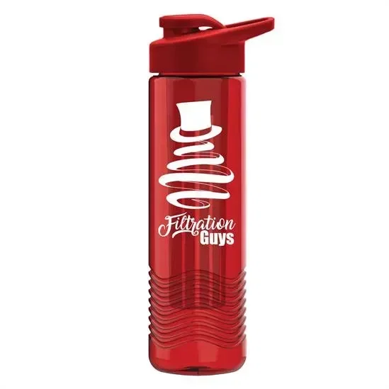 Wave Tritan® Bottle with Drink-Thru Lid and Infuser (24 oz.) — view 3