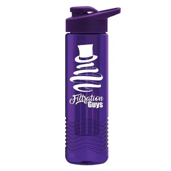 Wave Tritan® Bottle with Drink-Thru Lid and Infuser (24 oz.) — view 4