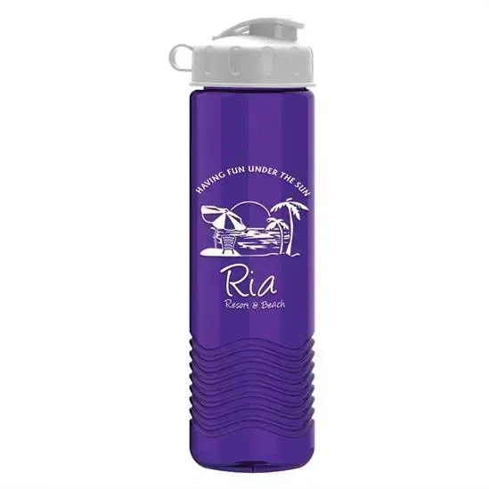 Wave Tritan® Bottle with Flip Lid (24 oz.) — view 4