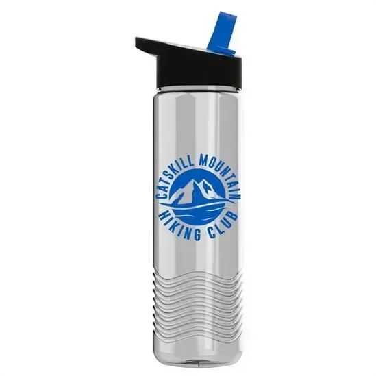 Wave Tritan® Bottle with Flip-Straw Lid (24 oz.) — view 3
