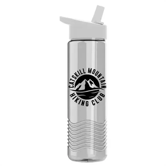 Wave Tritan® Bottle with Flip-Straw Lid (24 oz.) — view 6