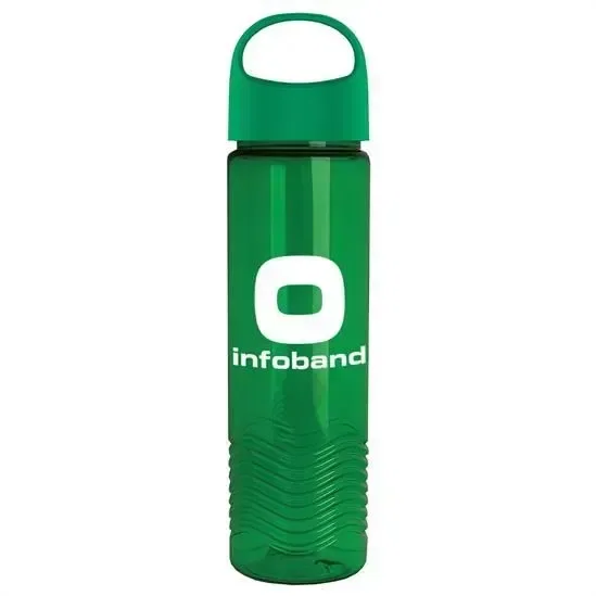 Wave Tritan® Bottle with Oval Crest Lid (24 oz.) — view 2
