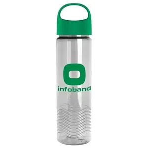 Wave Tritan® Bottle with Oval Crest Lid (24 oz.)