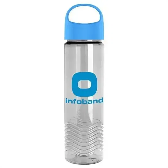 Wave Tritan® Bottle with Oval Crest Lid (24 oz.) — view 4