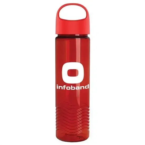 Wave Tritan® Bottle with Oval Crest Lid (24 oz.) — view 8